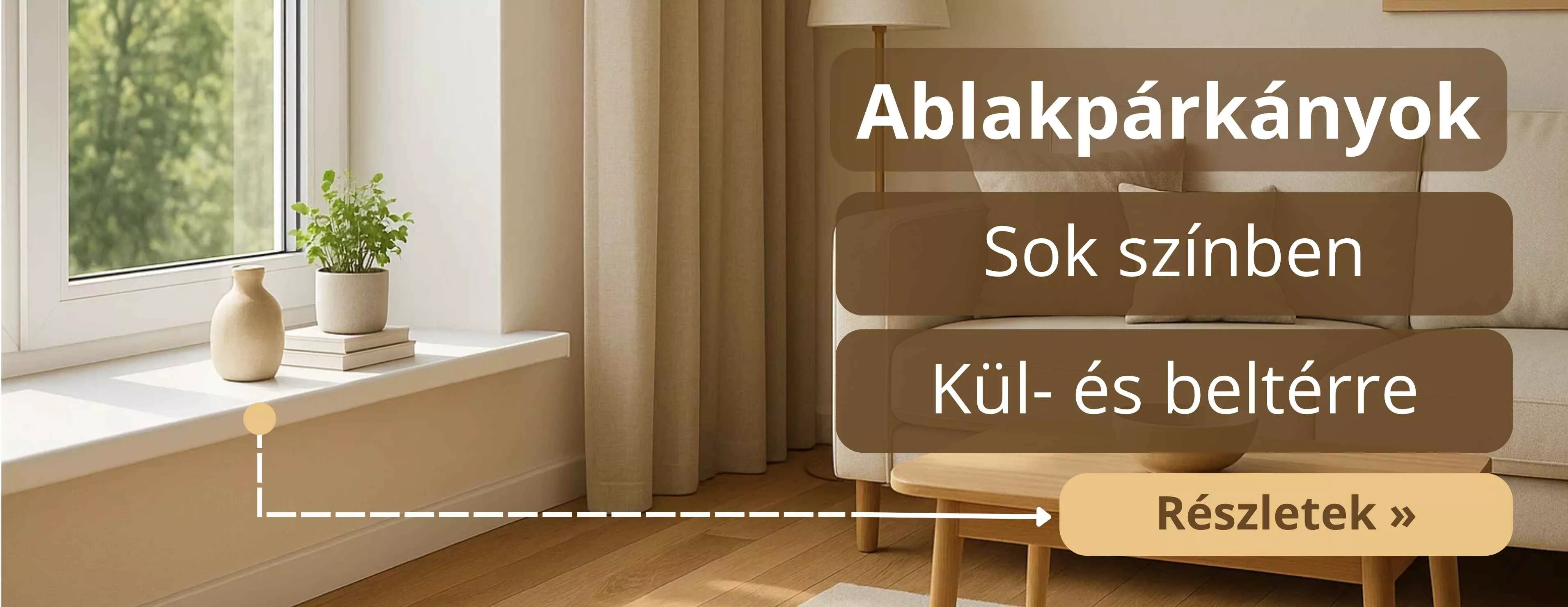 Műanyag Ablakpárkány