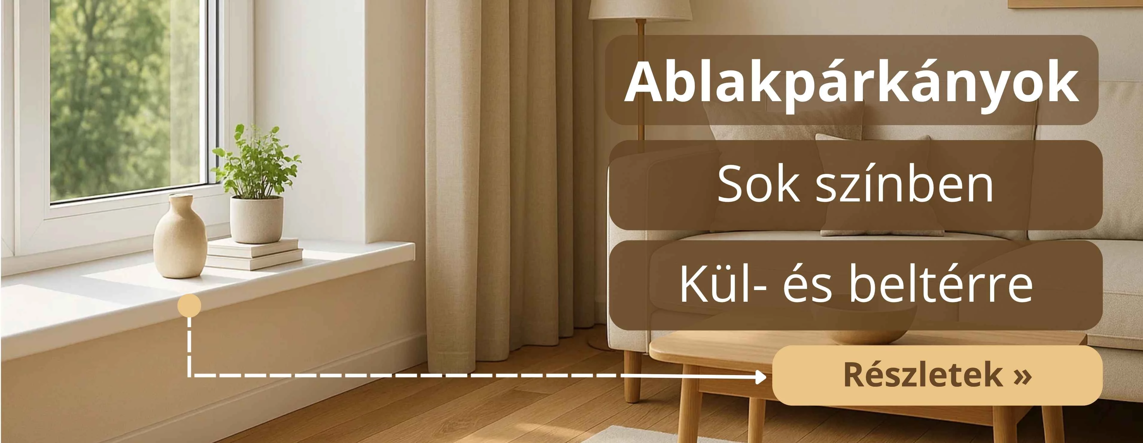 Műanyag Ablakpárkány