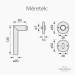 Thema Pro Inox körrozettás