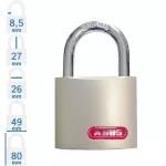 ABUS 818/50 lakat - 3 DB Fúrt kulcs