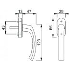 Hoppe Lima ablakkilincs F4