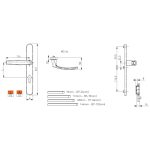 Medos Victory bejárati ajtókilincs Bronz